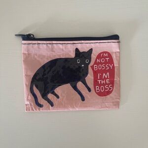 Coin pouch with cat
